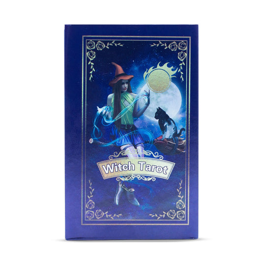 Purple Foil Tarot Card Set - Witch Tarot - with booklet - Positive Faith Hope Love