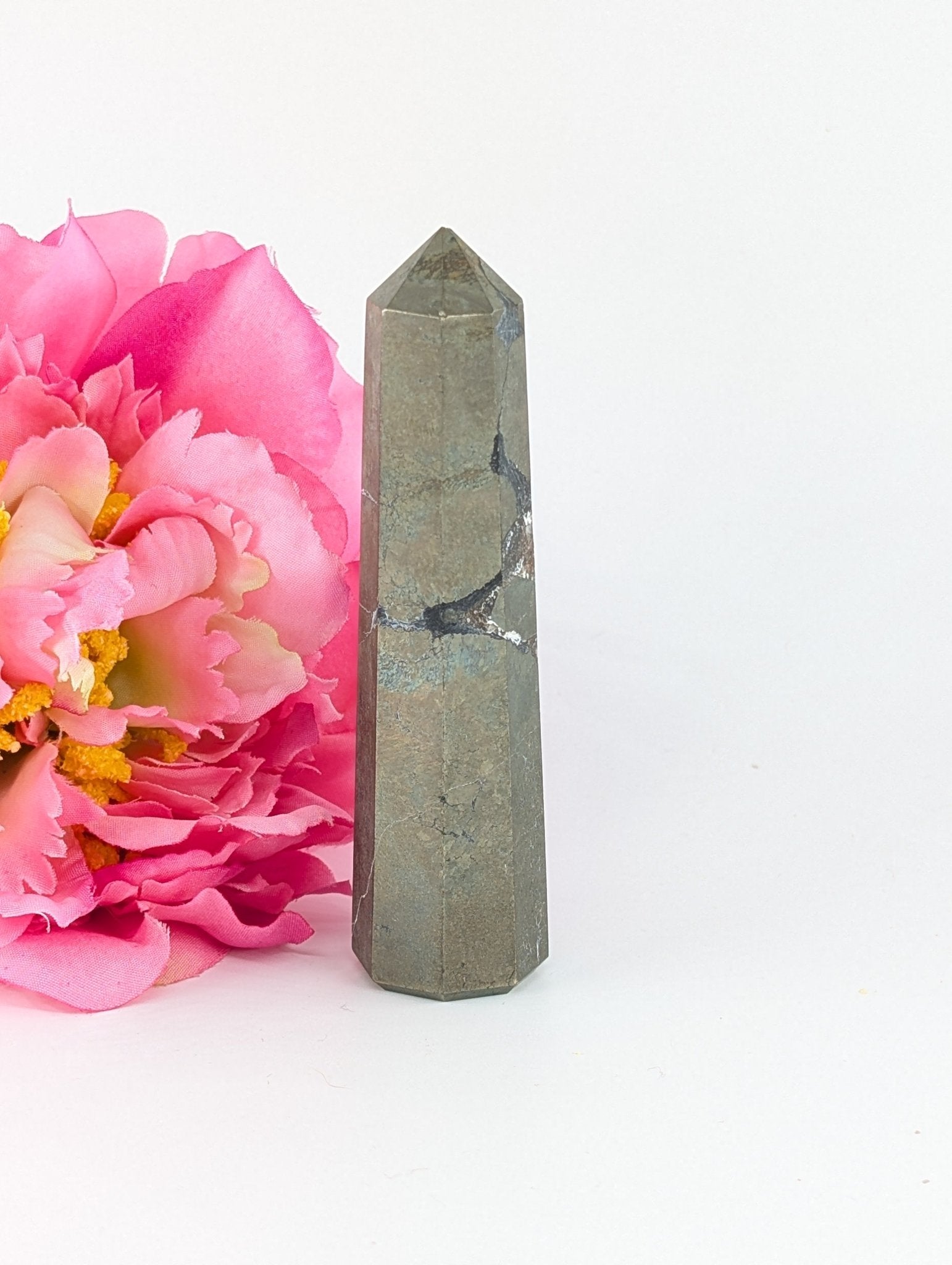 Pyrite Tower 111g 85mm - Positive Faith Hope Love