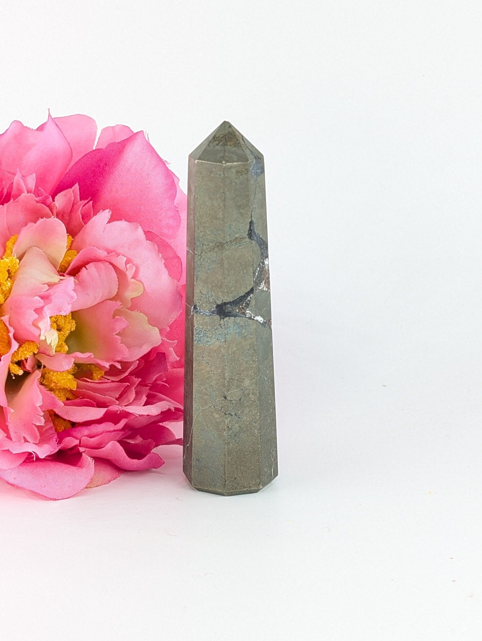 Pyrite Tower 111g 85mm - Positive Faith Hope Love