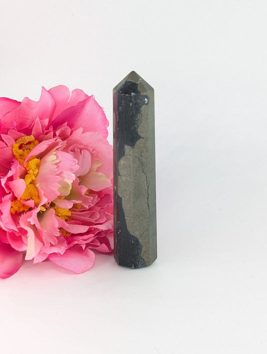 Pyrite Tower 112g 97mm - Positive Faith Hope Love