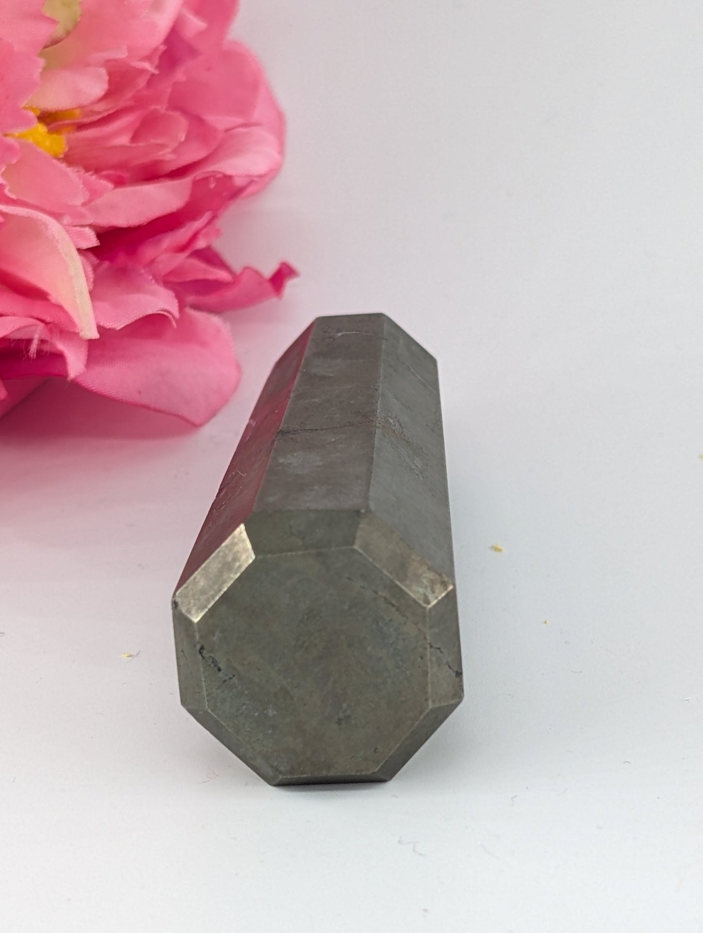 Pyrite Tower 113g 76mm - Positive Faith Hope Love