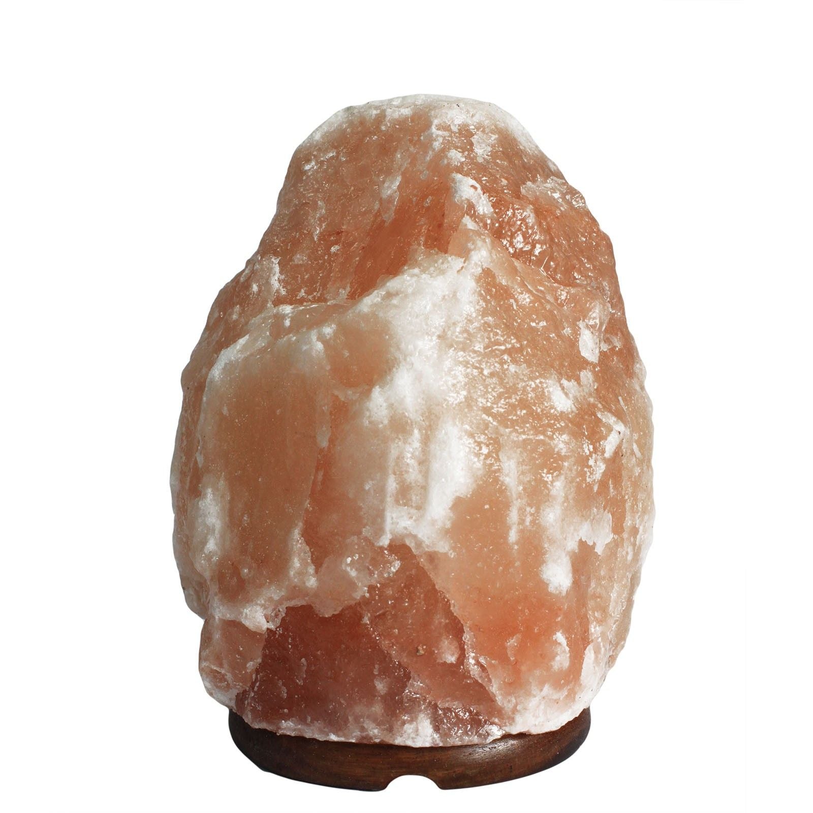 Polished Quality Natural Salt Lamp - & Base apx 3-5kg featuring natural patterning and unique variations - Positive Faith Hope Love