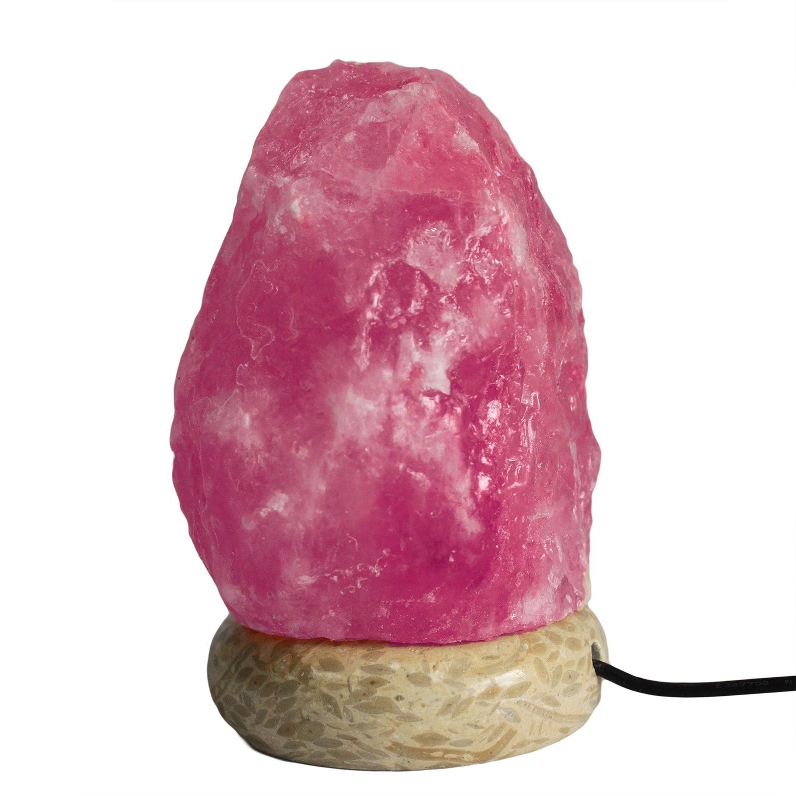 Polished Quality Usb Natural Salt Lamp 115 Cm Random Colours featuring natural patterning and unique variations - Positive Faith Hope Love