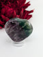 Rainbow Fluorite Heart Palmstone 60mm - Positive Faith Hope Love