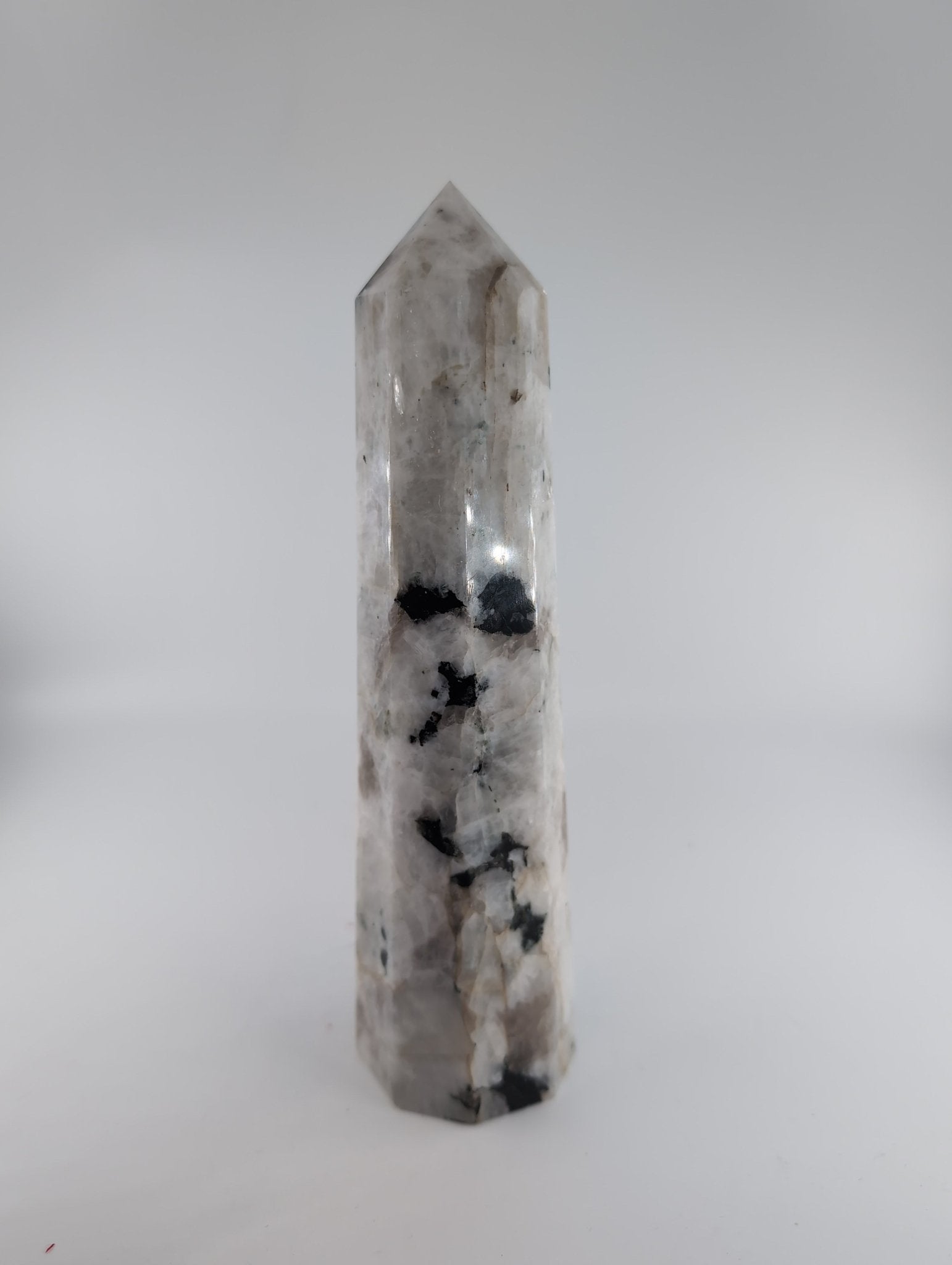 Rainbow Moonstone Point 707g - Positive Faith Hope Love