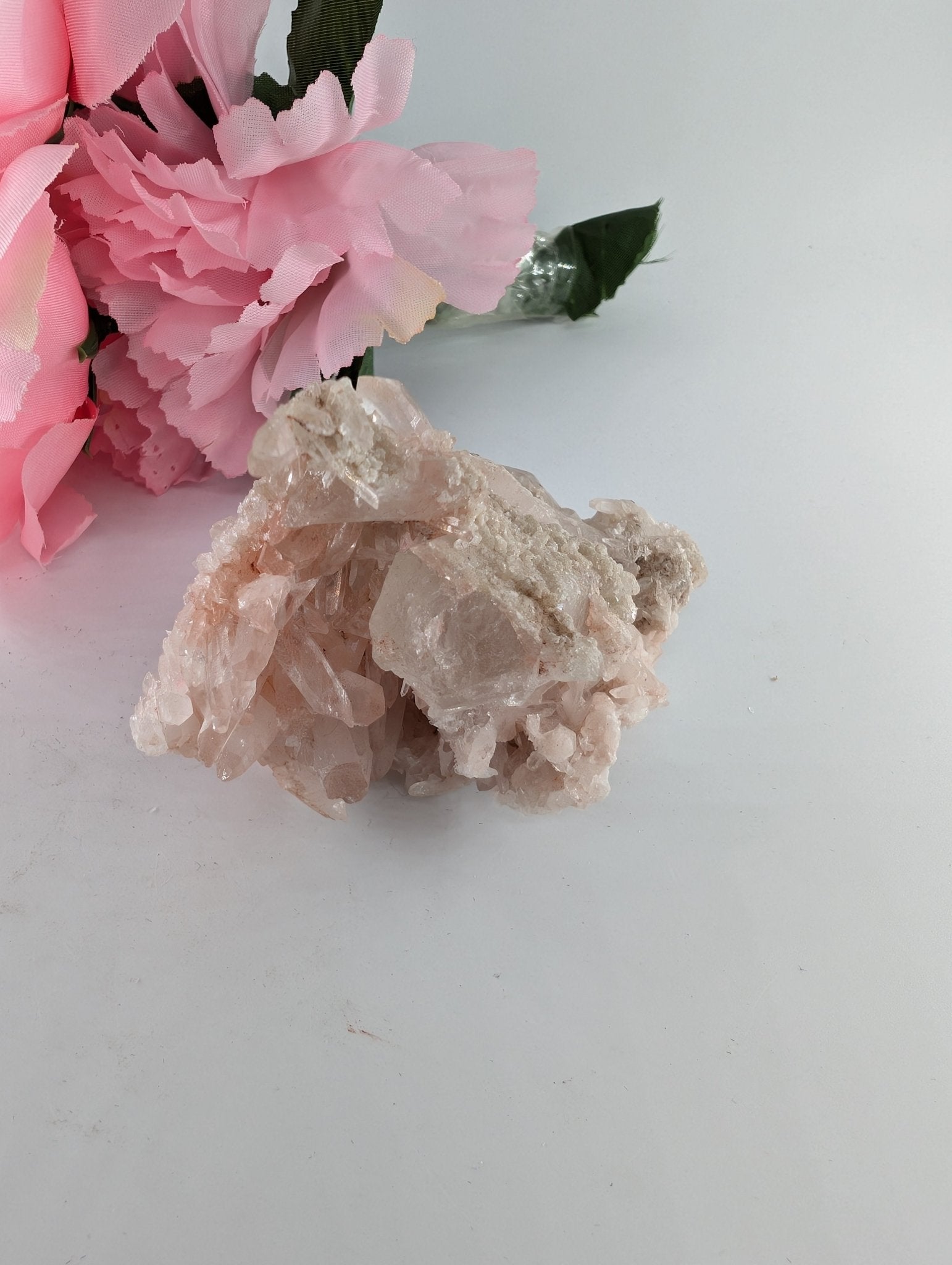 Rare Samadhi Pink Quartz Specimen - 153g - Positive Faith Hope Love