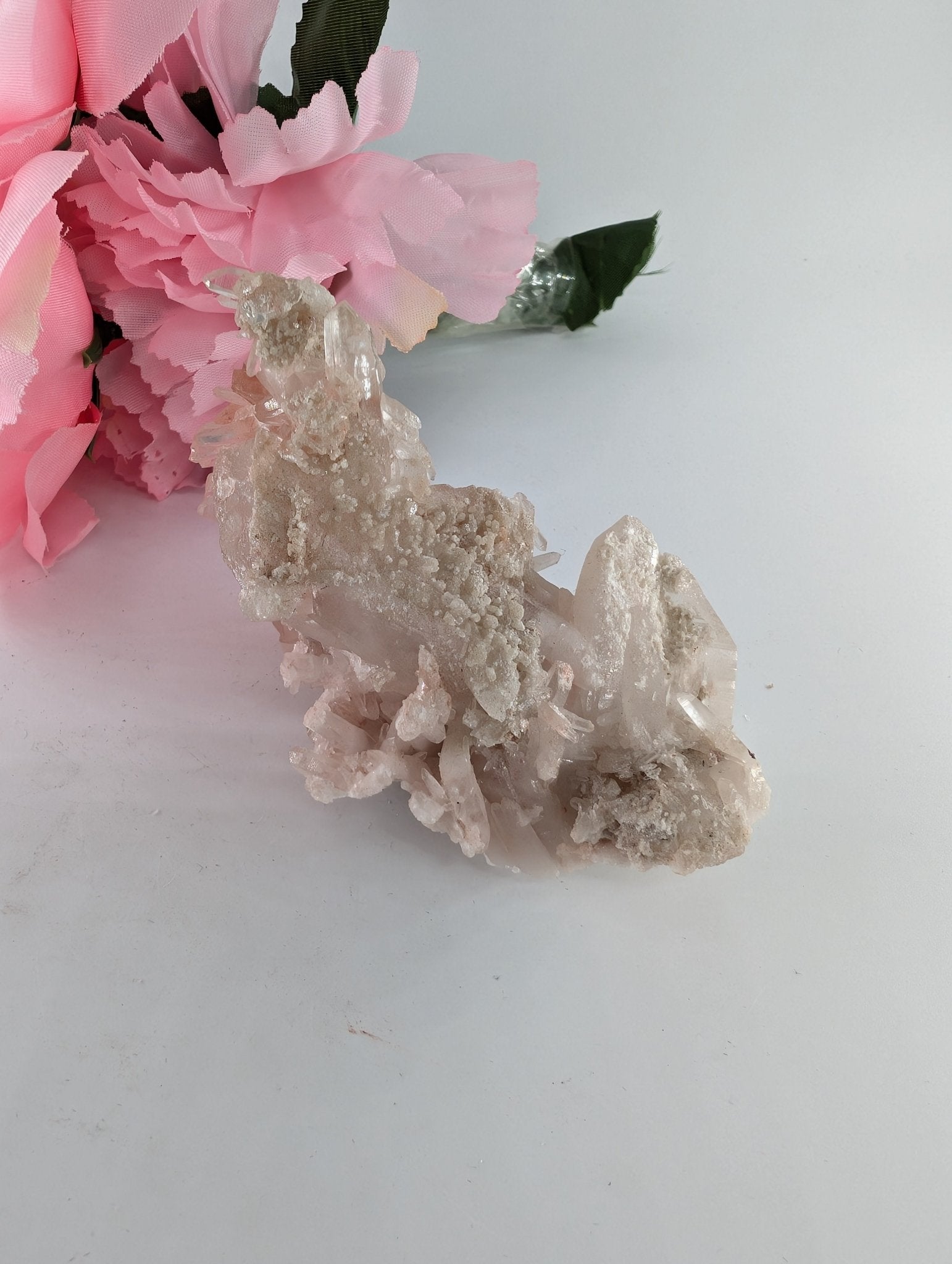 Rare Samadhi Pink Quartz Specimen - 153g - Positive Faith Hope Love