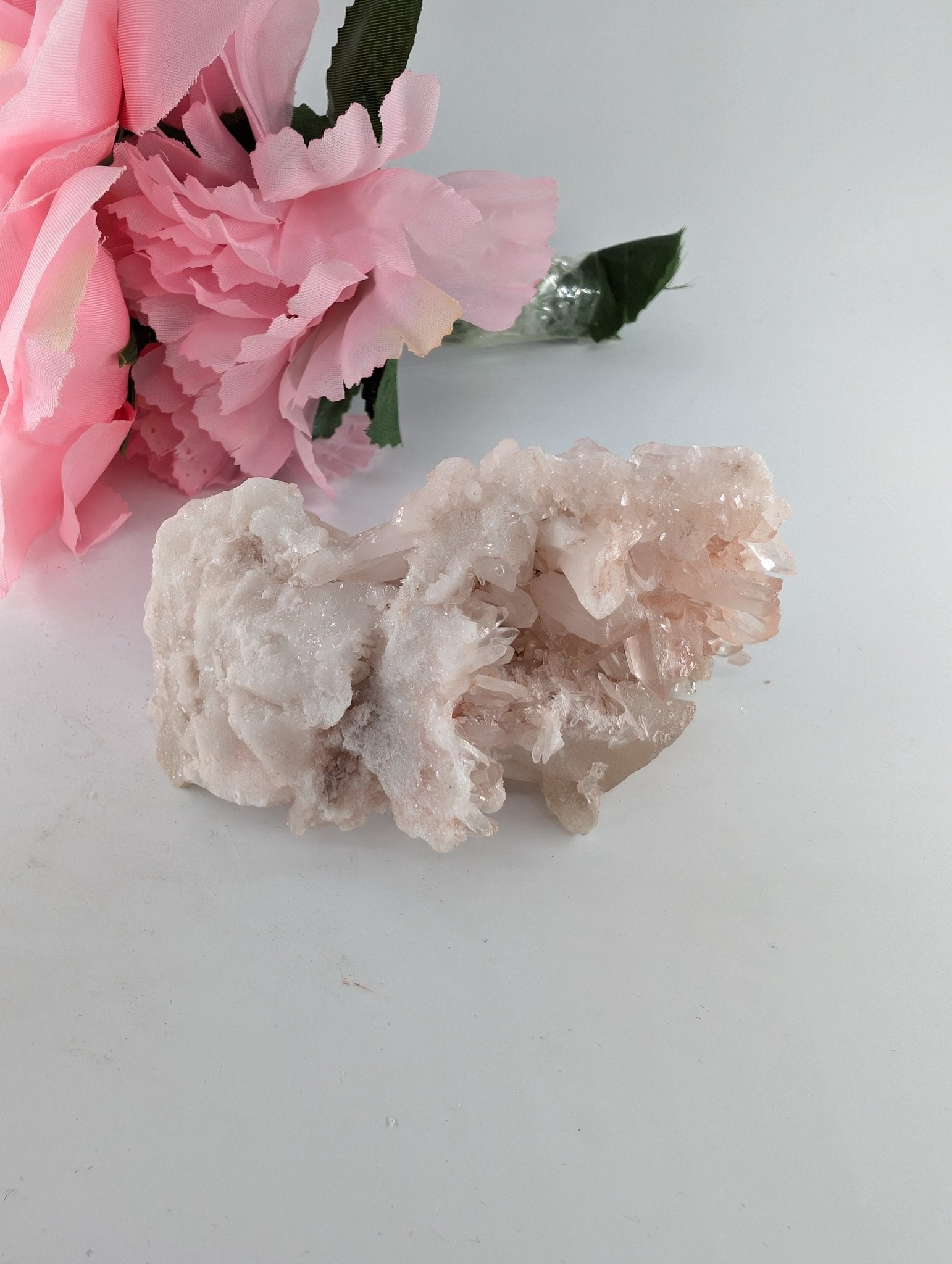 Rare Samadhi Pink Quartz Specimen - 153g - Positive Faith Hope Love