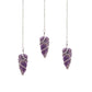Natural Raw Gemstone Pendulum - Amethyst featuring rich purple colour and natural clarity - Positive Faith Hope Love