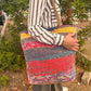 Polished Recycled Big Rug Bag - Shades of Pink featuring natural patterning and unique variations - Positive Faith Hope Love