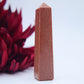 Red Goldstone Tower — 10cm - Positive Faith Hope Love
