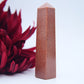 Red Goldstone Tower — 10cm - Positive Faith Hope Love