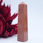 Red Goldstone Tower — 10cm - Positive Faith Hope Love