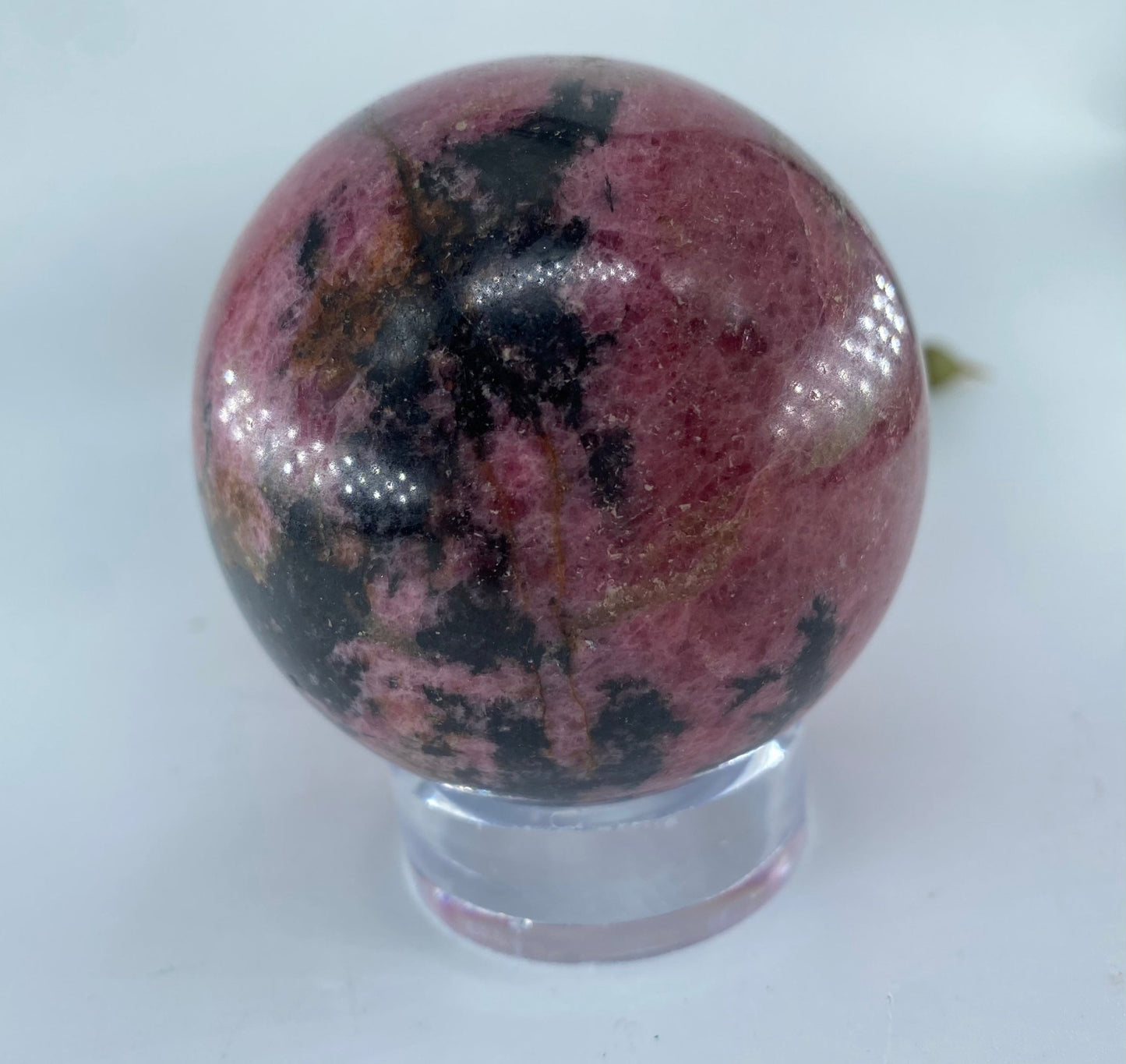 Rhodonite Sphere 650 grams - Positive Faith Hope Love