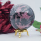 Rhodonite Sphere 689 grams - Positive Faith Hope Love