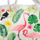 Polished Rope Handle Bag Flamingo More featuring natural patterning and unique variations - Positive Faith Hope Love