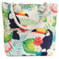 Polished Rope Handle Bag - Tropical Toucan featuring natural patterning and unique variations - Positive Faith Hope Love