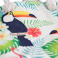 Polished Rope Handle Bag Tropical Toucan featuring natural patterning and unique variations - Positive Faith Hope Love