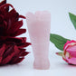 Polished Rose Quartz Angel 80Mm featuring soft pink tone and gentle translucence - Positive Faith Hope Love