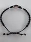 Rose Quartz Black Micro Macrame Bracelet - Positive Faith Hope Love