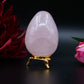 Rose Quartz Egg — 284 g (73×55 mm) - Positive Faith Hope Love