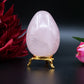 Rose Quartz Egg — 284 g (73×55 mm) - Positive Faith Hope Love