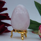 Polished Rose Quartz Egg 60Mm featuring soft pink tone and gentle translucence - Positive Faith Hope Love