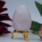 Polished Rose Quartz Egg 60Mm featuring soft pink tone and gentle translucence - Positive Faith Hope Love