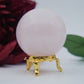 Rose Quartz Sphere 221g - Positive Faith Hope Love