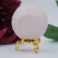Rose Quartz Sphere 229g - Positive Faith Hope Love