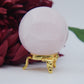 Rose Quartz Sphere 232g - Positive Faith Hope Love