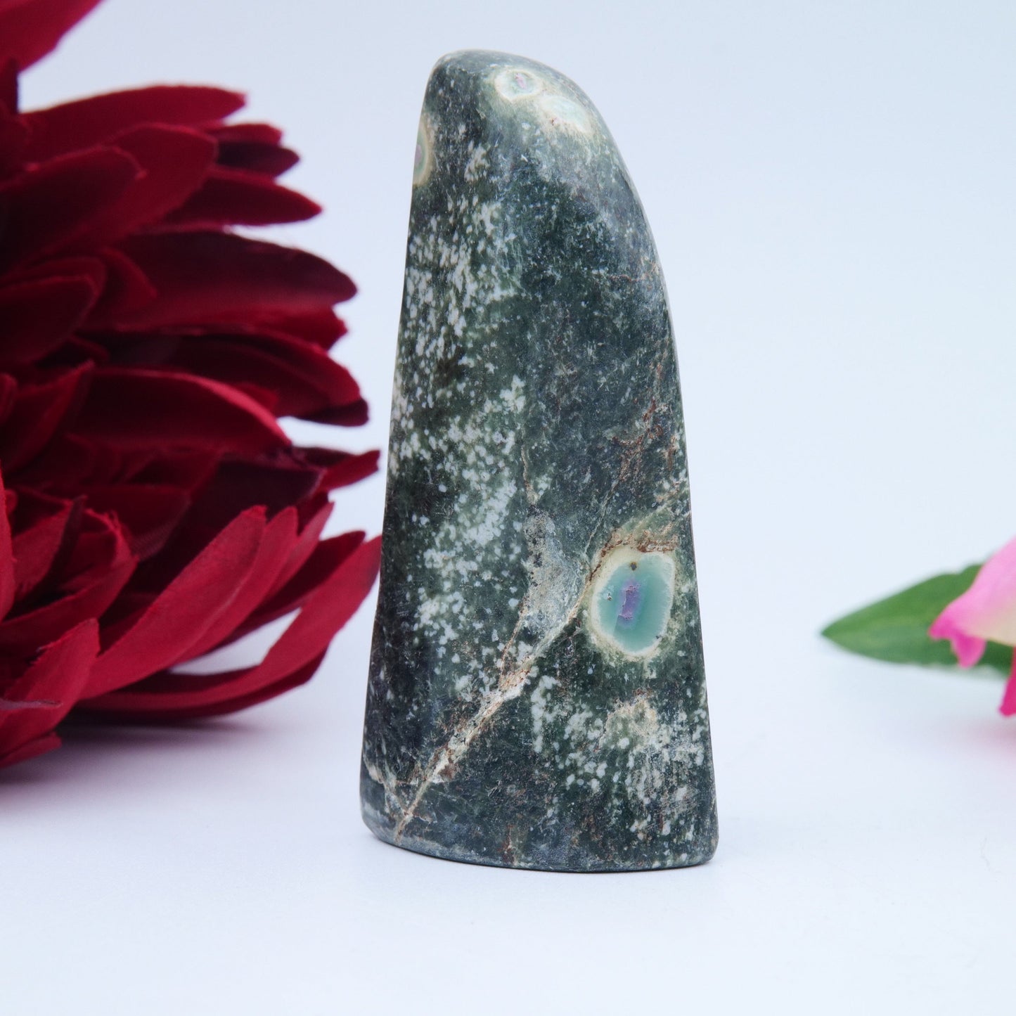 Ruby Corundum Freeform — 99 g - Positive Faith Hope Love