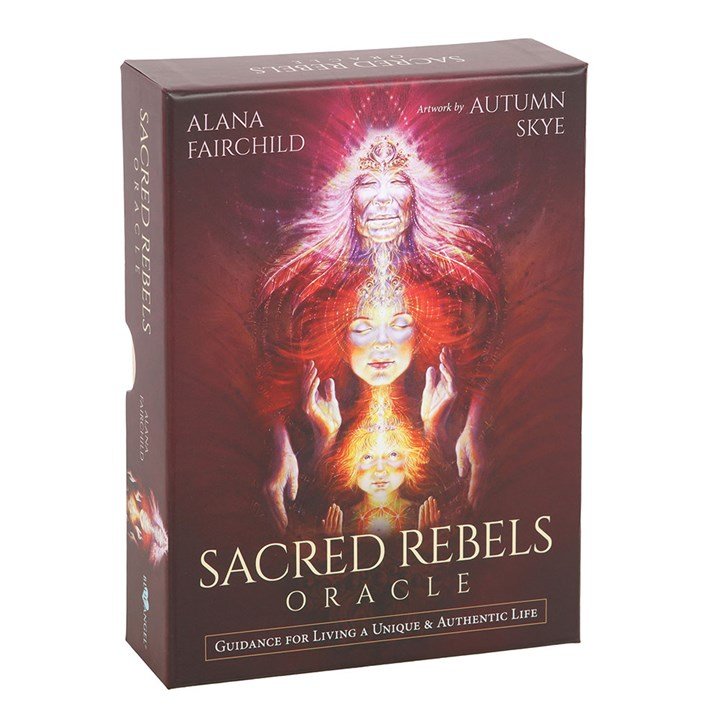 Polished Sacred Rebels Oracle Cards Revised Addition featuring natural patterning and unique variations - Positive Faith Hope Love