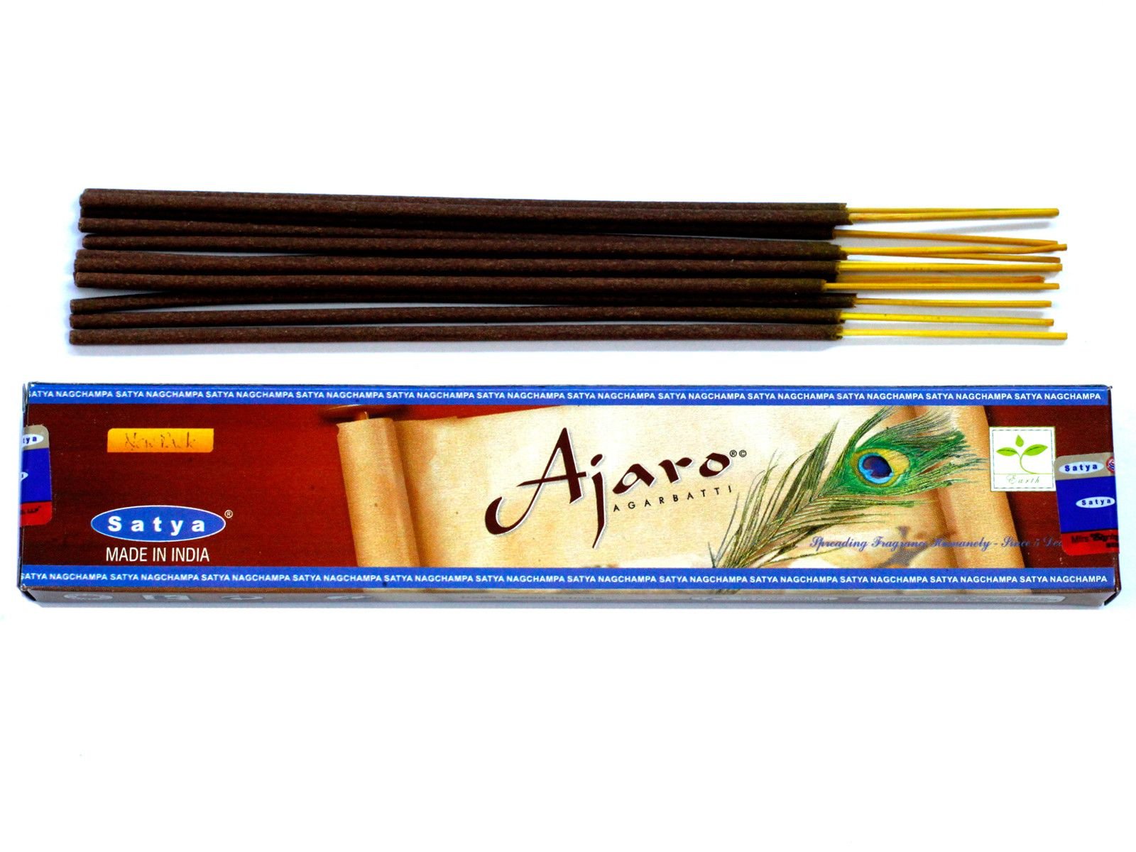 Polished Satya Incense 15gm - Ajaro featuring natural patterning and unique variations - Positive Faith Hope Love