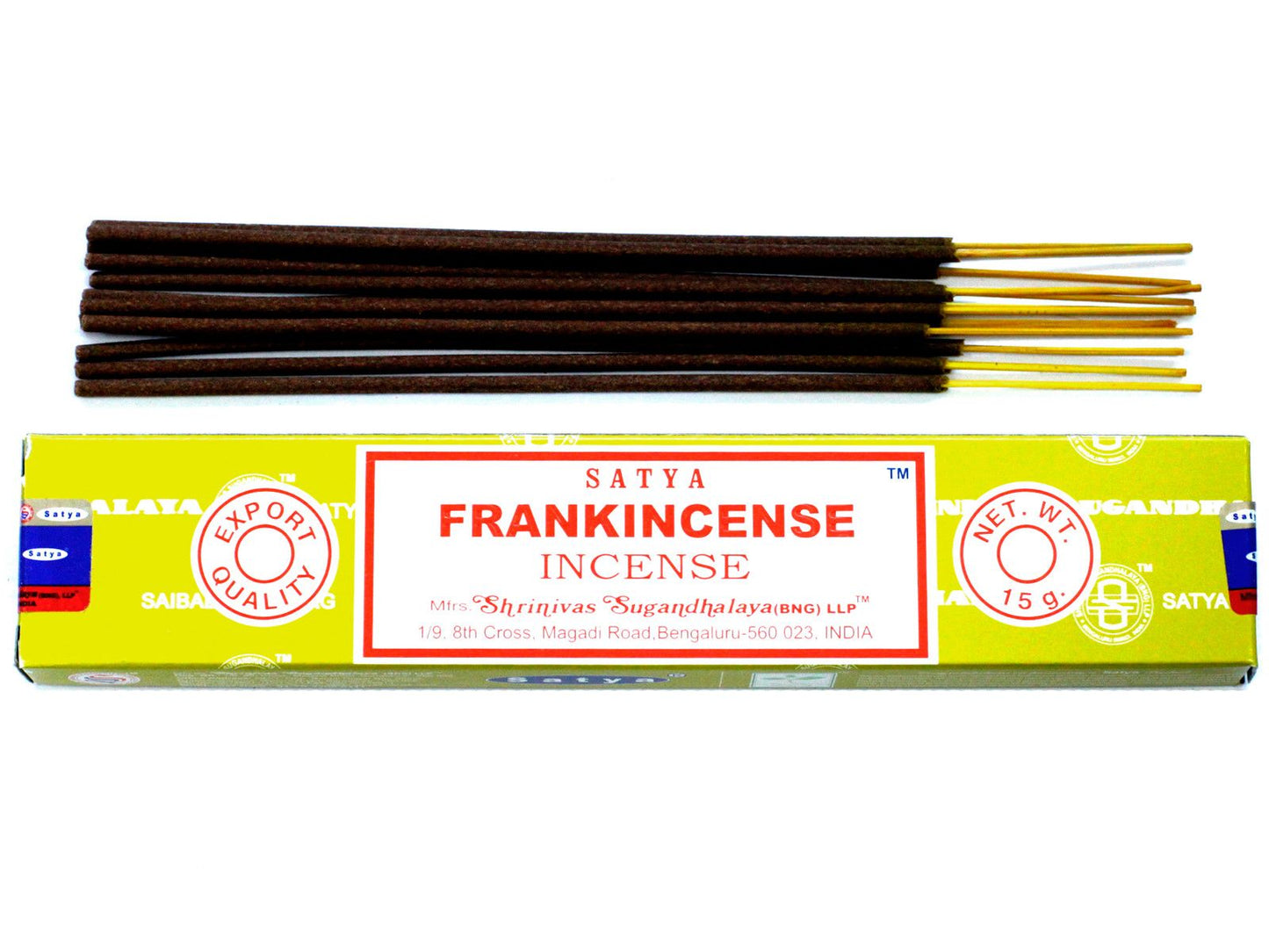 Polished Satya Incense 15gm - Frankincense featuring natural patterning and unique variations - Positive Faith Hope Love
