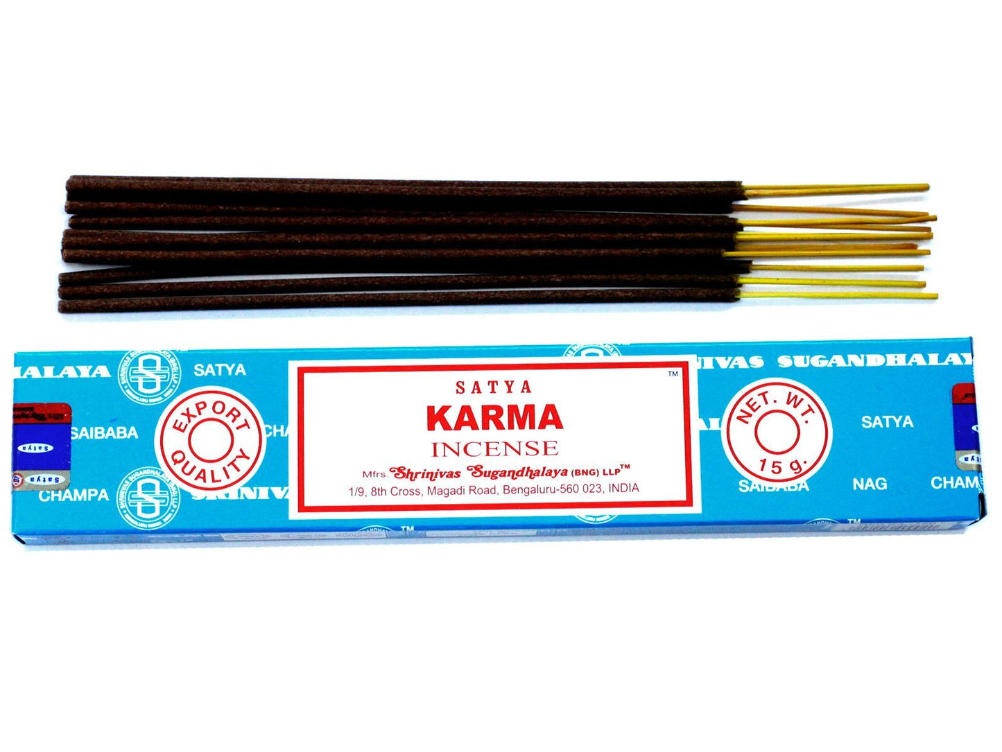 Polished Satya Incense 15gm - Karma featuring natural patterning and unique variations - Positive Faith Hope Love