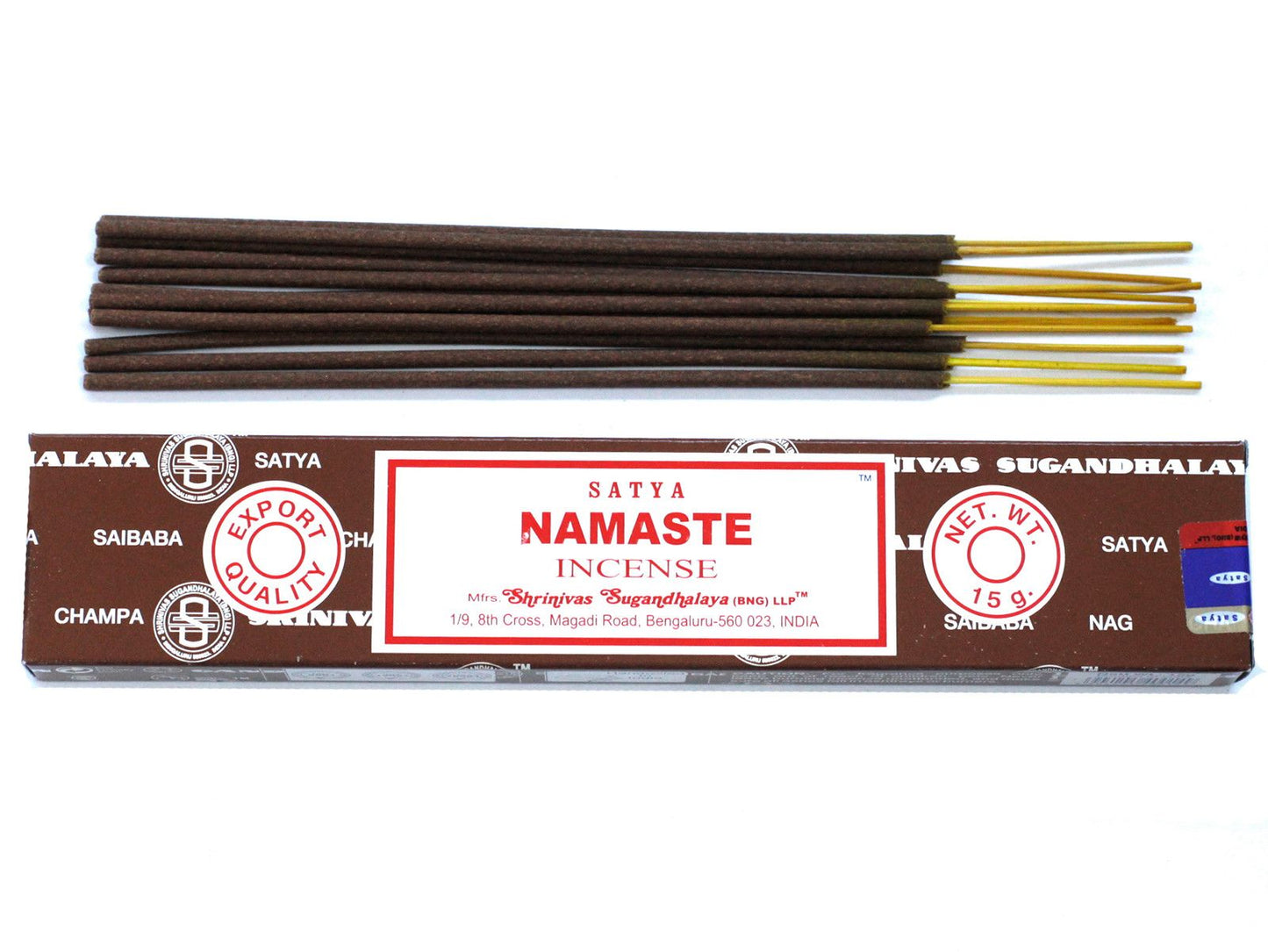 Polished Satya Incense 15gm - Namaste featuring natural patterning and unique variations - Positive Faith Hope Love