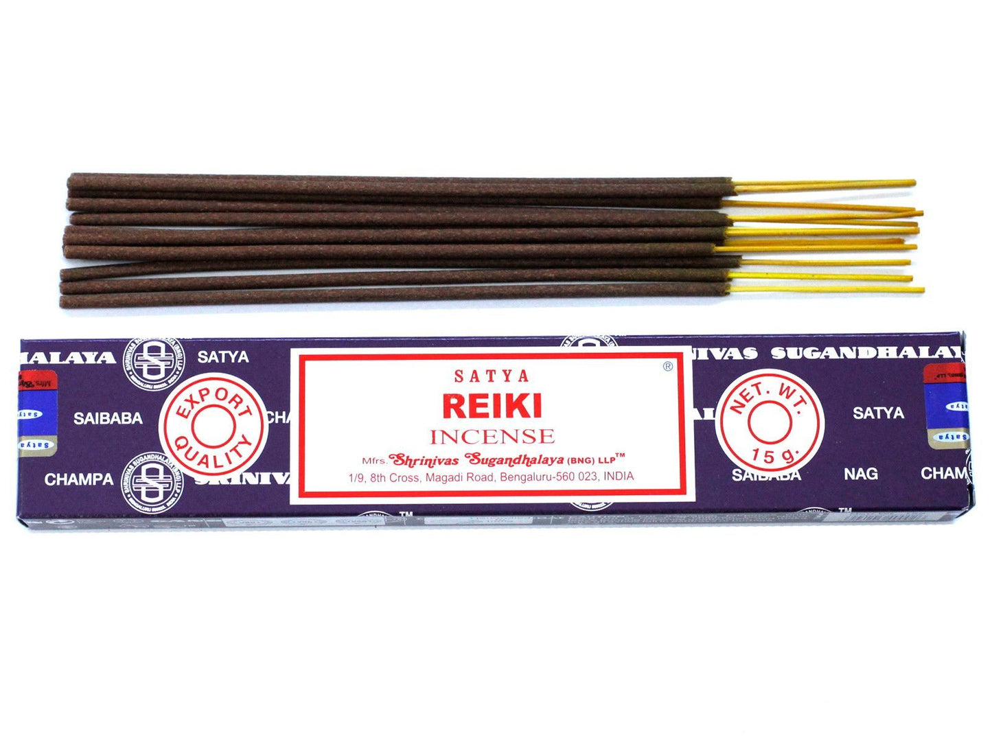 Polished Satya Incense 15gm - Reiki featuring natural patterning and unique variations - Positive Faith Hope Love