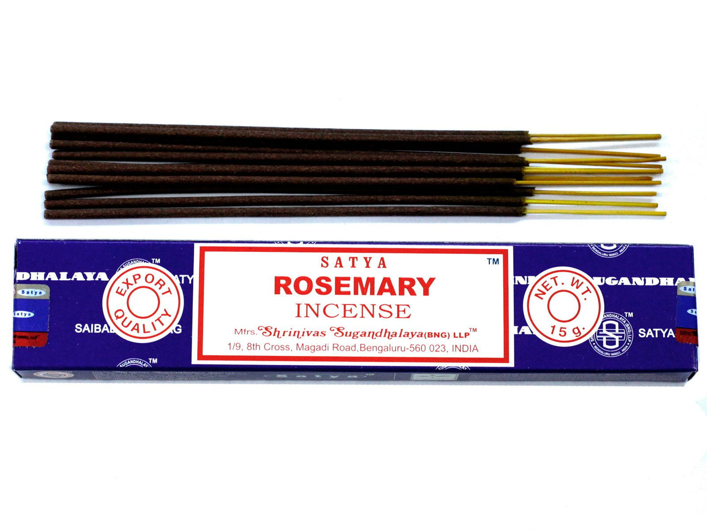 Polished Satya Incense 15gm - Rosemary featuring natural patterning and unique variations - Positive Faith Hope Love