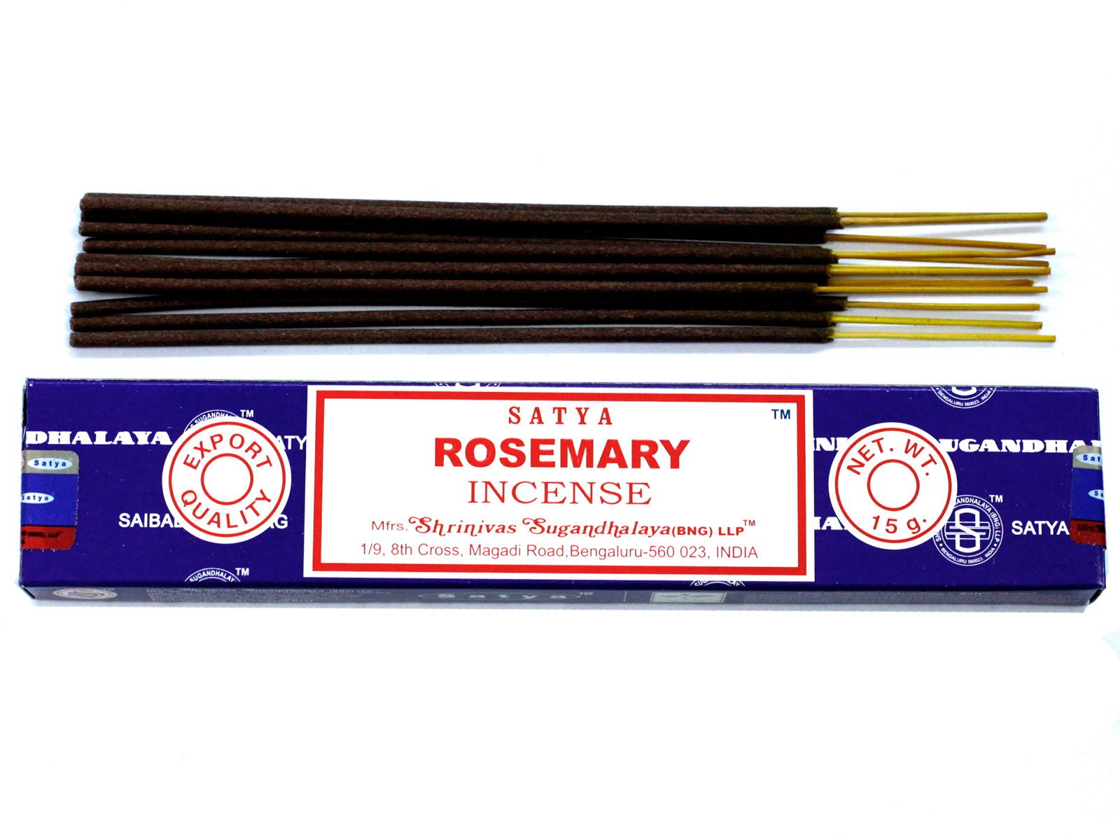 Polished Satya Incense 15gm - Rosemary featuring natural patterning and unique variations - Positive Faith Hope Love