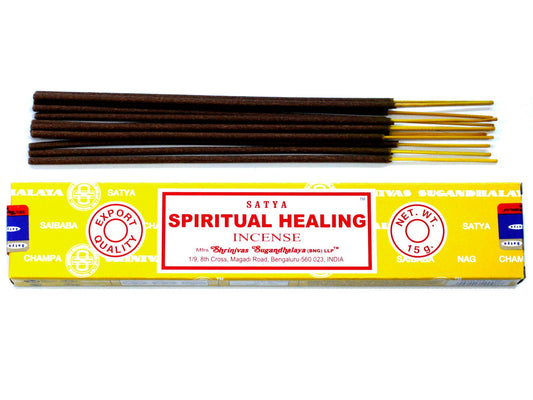 Polished Satya Incense 15gm - Spiritual Healing featuring natural patterning and unique variations - Positive Faith Hope Love