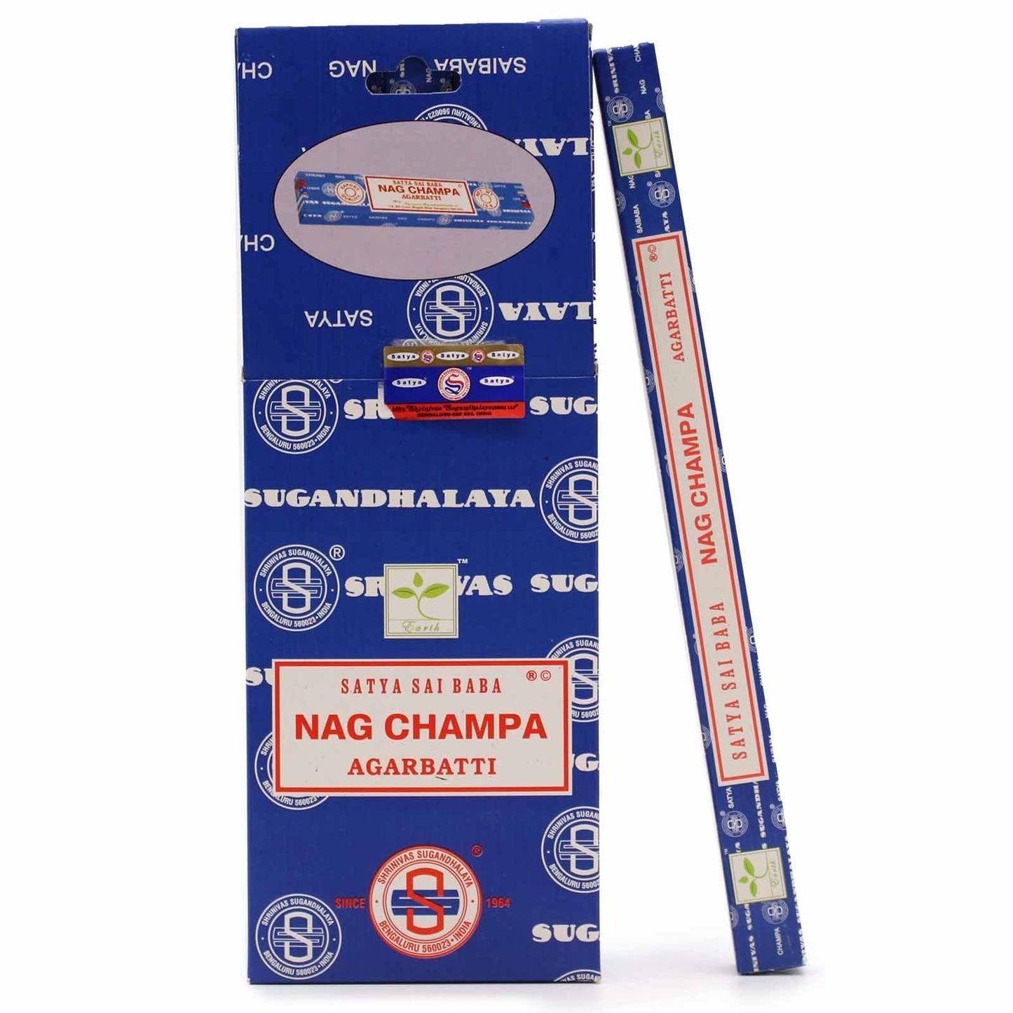 Polished Satya Nagchampa Incense 10 Gms featuring natural patterning and unique variations - Positive Faith Hope Love