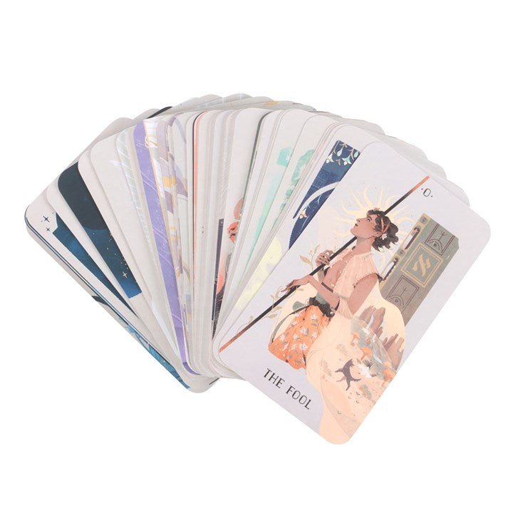 Polished Sefirot The Spheres Of Heaven Tarot Cards featuring natural patterning and unique variations - Positive Faith Hope Love