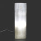 Polished Selenite Block Lamp 25Cm Chakra Lamp featuring satin white sheen and fibrous texture - Positive Faith Hope Love