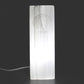Polished Selenite Block Lamp 25Cm Tree Of Life featuring satin white sheen and fibrous texture - Positive Faith Hope Love