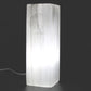 Polished Selenite Block Lamp 25Cm Tree Of Life featuring satin white sheen and fibrous texture - Positive Faith Hope Love