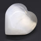Polished Selenite Heart 10 Cm featuring satin white sheen and fibrous texture - Positive Faith Hope Love