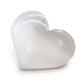 Polished Selenite Heart 5 6 Cm featuring satin white sheen and fibrous texture - Positive Faith Hope Love