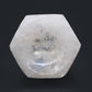 Polished Selenite Hex Bowl 6Cm featuring satin white sheen and fibrous texture - Positive Faith Hope Love