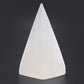 Polished Selenite Pyramid 10 Cm featuring satin white sheen and fibrous texture - Positive Faith Hope Love